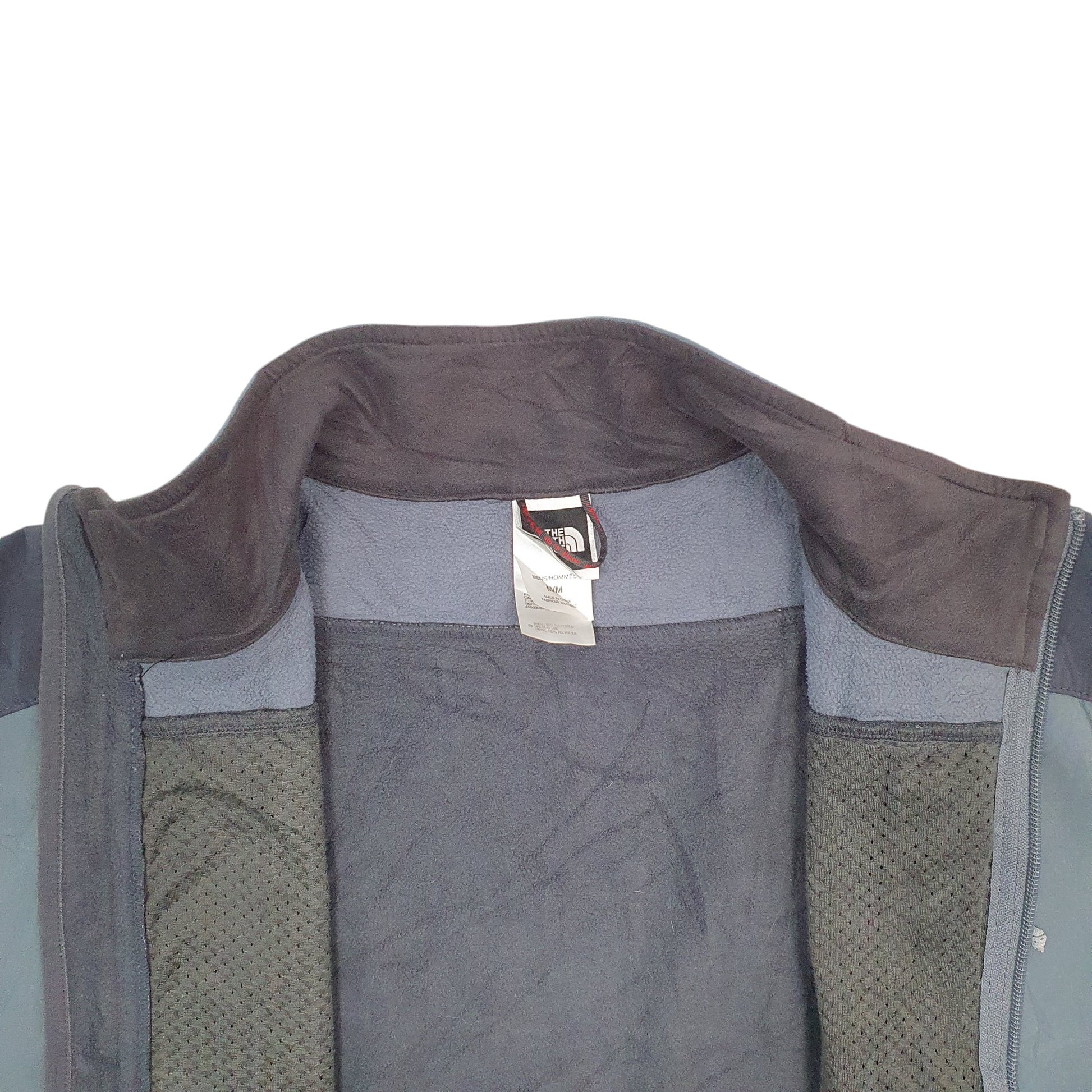 Mens Grey The North Face Softshell Windbreaker Apex Full Zip Coat