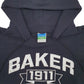 Mens Black Champion Baker College Hoodie Jumper