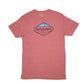Mens Red Patagonia Slim Fit Ventura CA Spellout Short Sleeve T Shirt