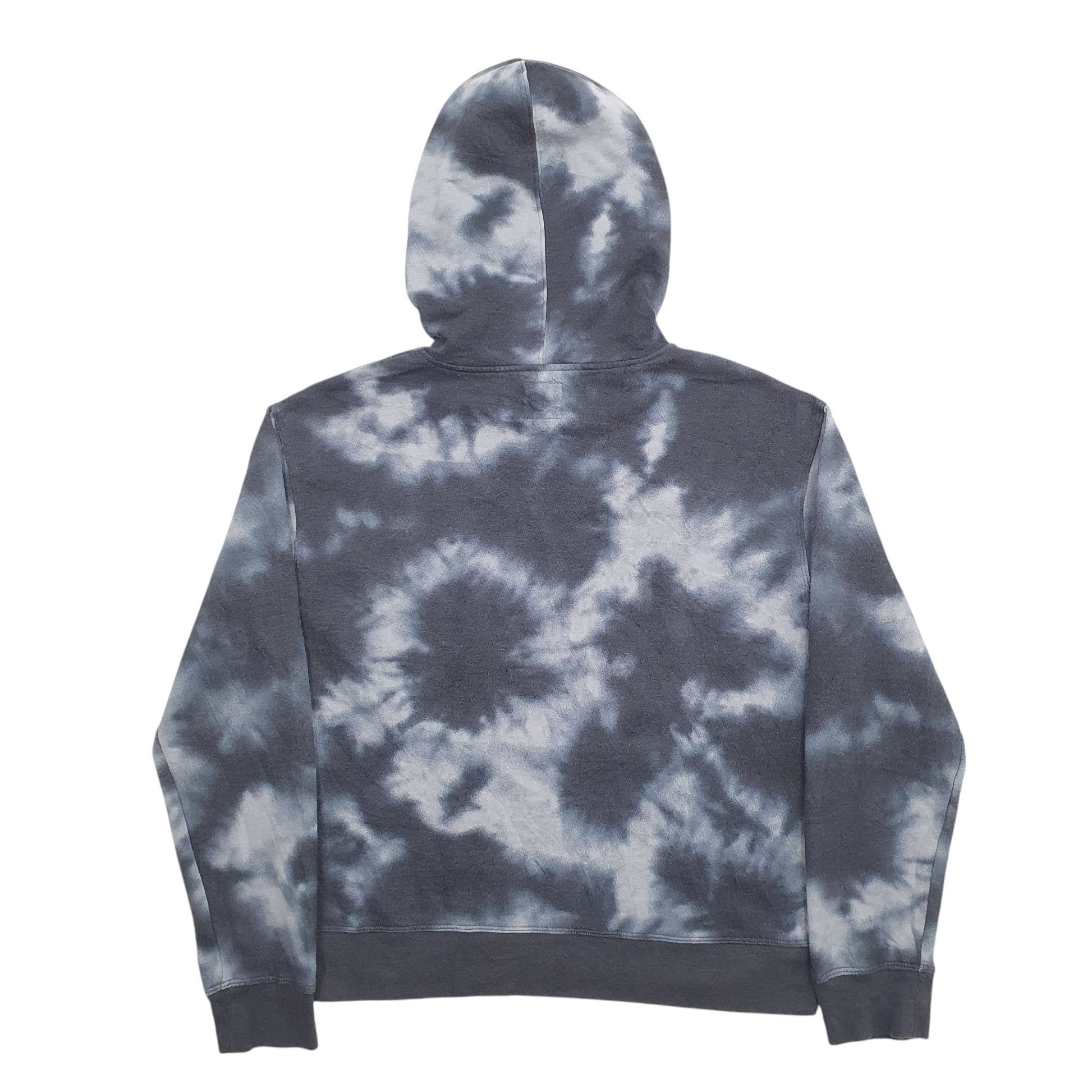 Womens Blue Champion Tye Dye Hoodie Jumper