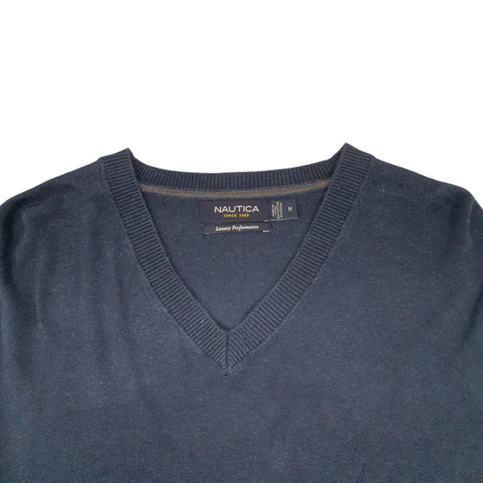 Mens Navy Nautica Knitwear Crewneck Jumper