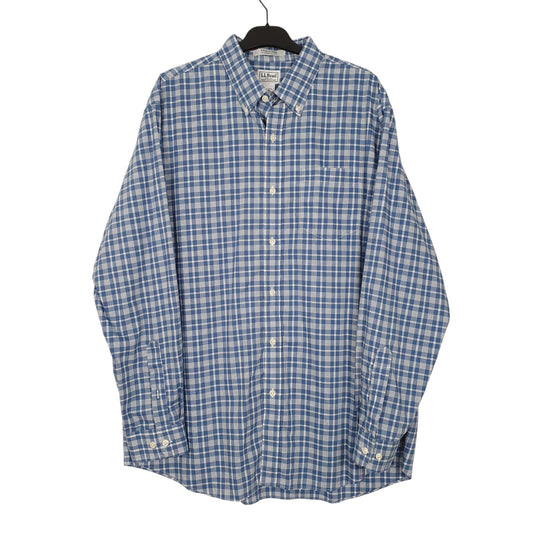 Mens Blue L.L.Bean  Long Sleeve Shirt