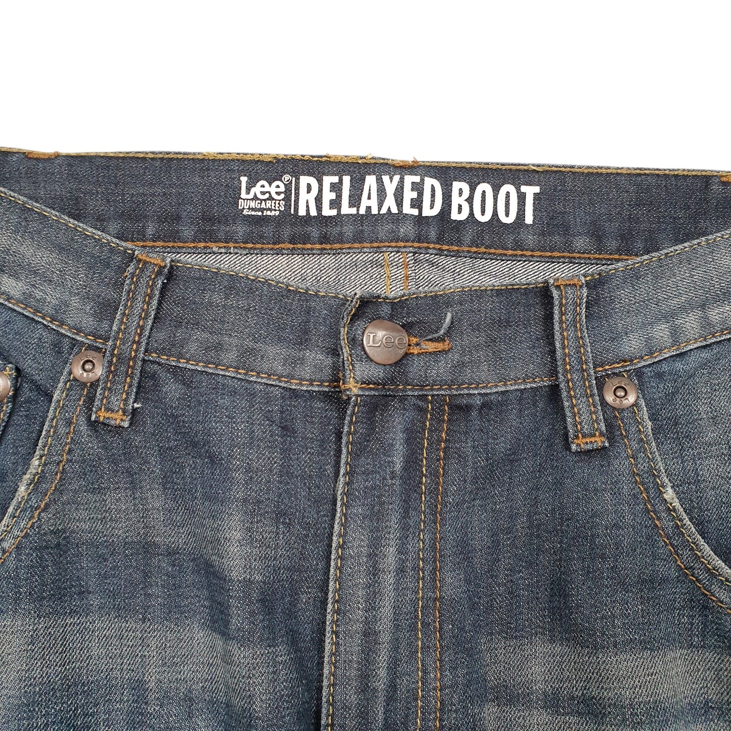 Mens Blue Lee Relaxed Casual JeansW38 L30