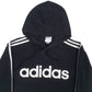 Mens Black Adidas Spellout Hoodie Jumper