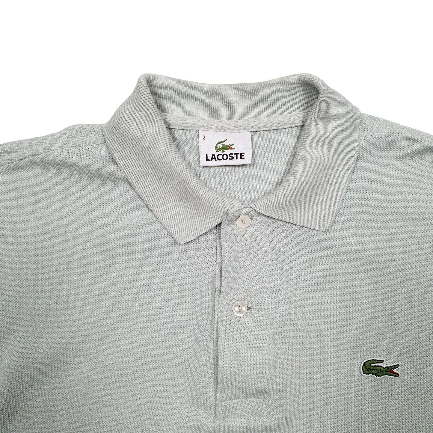 Mens Green Lacoste  Short Sleeve Polo Shirt