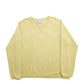 Womens Green Nike Spellout V Neck Jumper