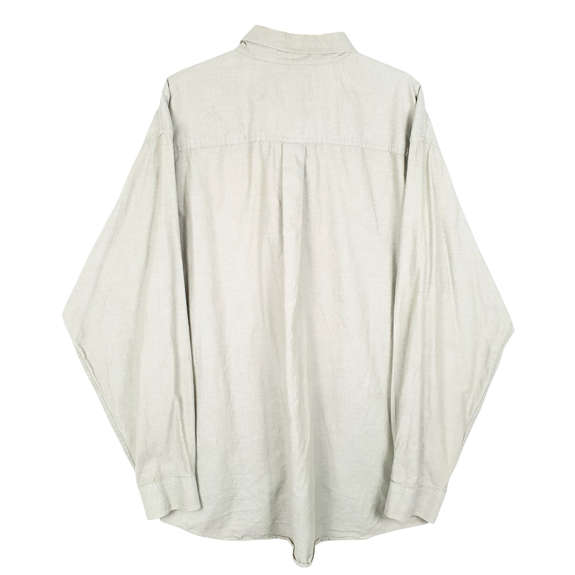 Mens Green L.L.Bean Oxford Long Sleeve Shirt