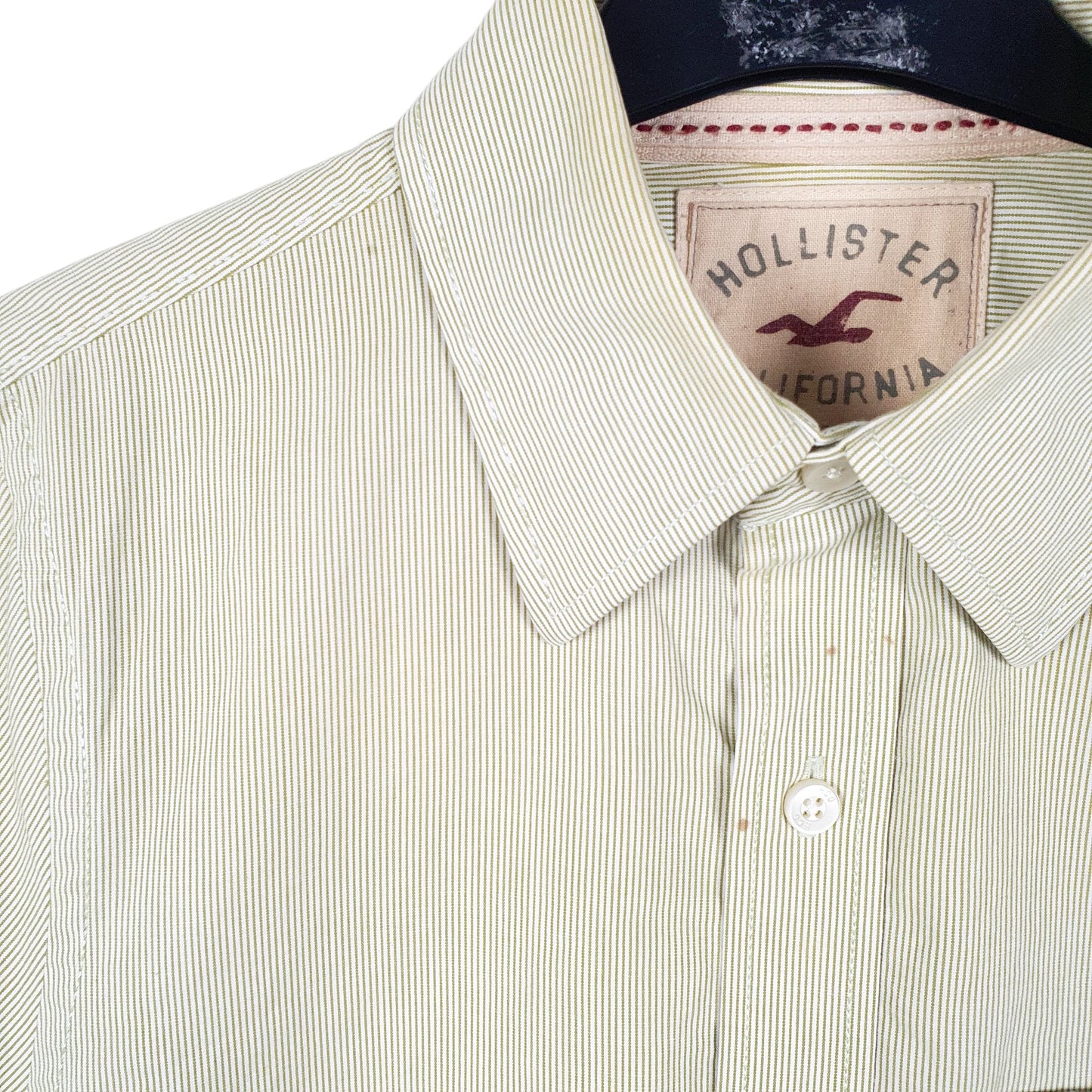 Mens Green Hollister  Long Sleeve Shirt