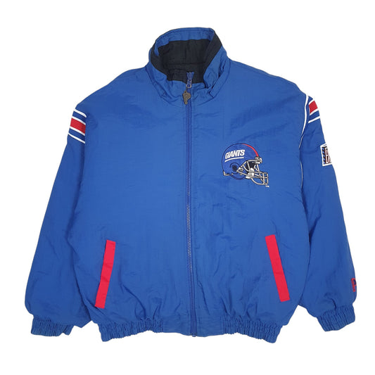 Mens Blue Pro Player NFL New York Giants Reversible Vintage 90s  Coat