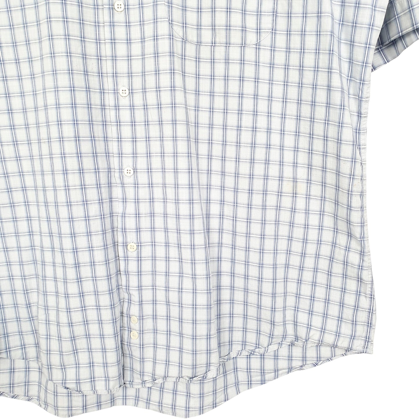 Mens Blue Burberry London Short Sleeve Shirt