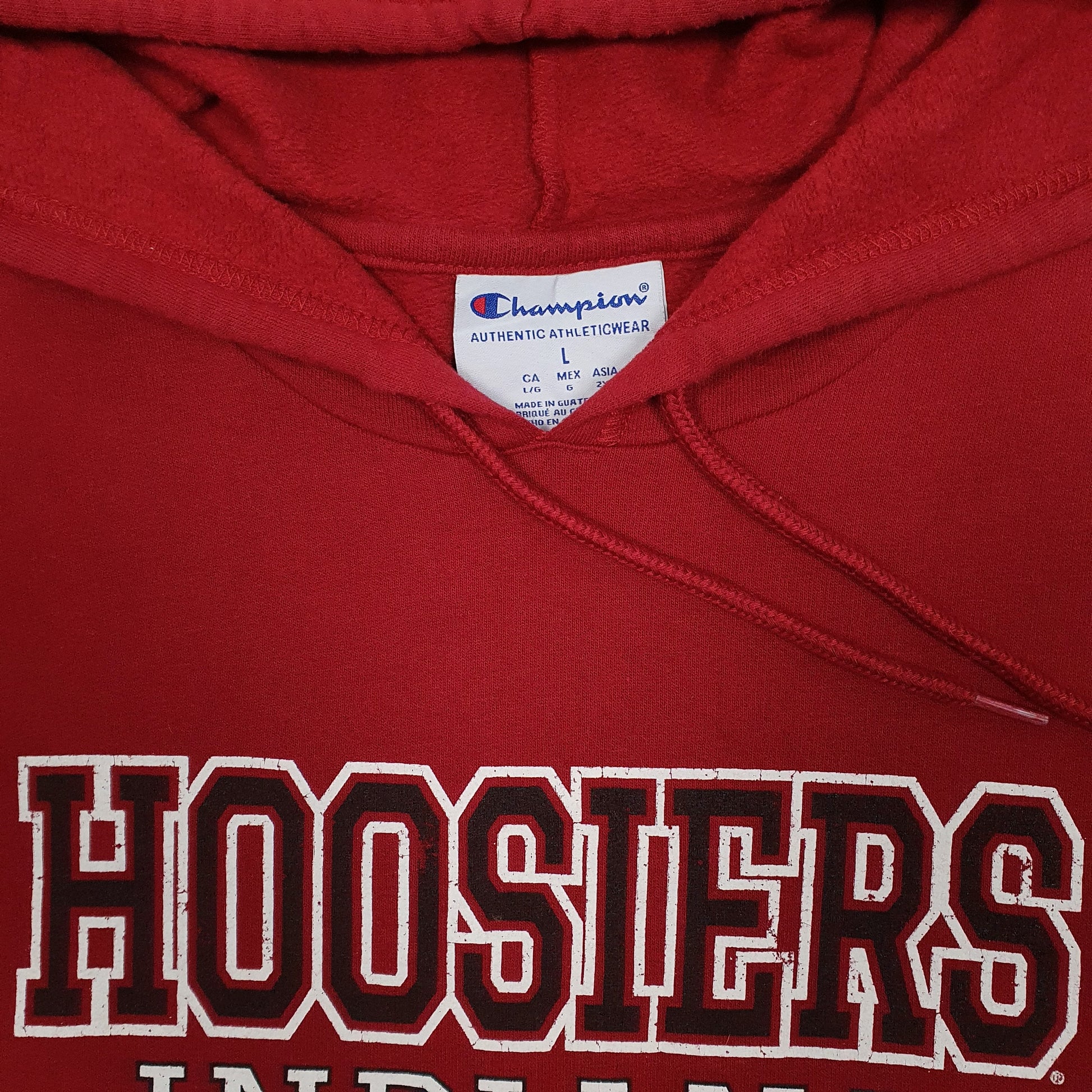 Womens Red Champion Indiana Hoosiers Hoodie Jumper