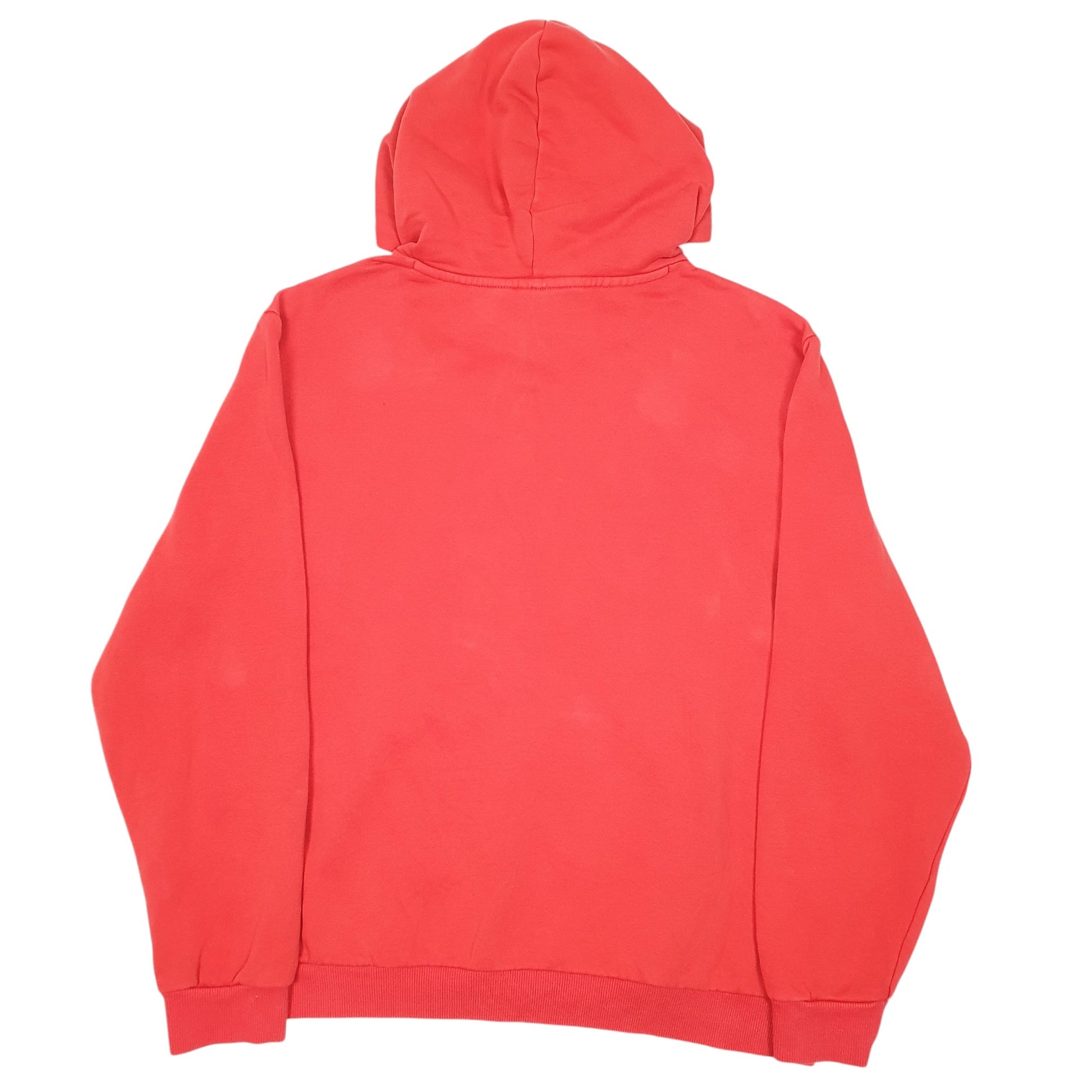 Mens Red Puma Spellout Hoodie Jumper