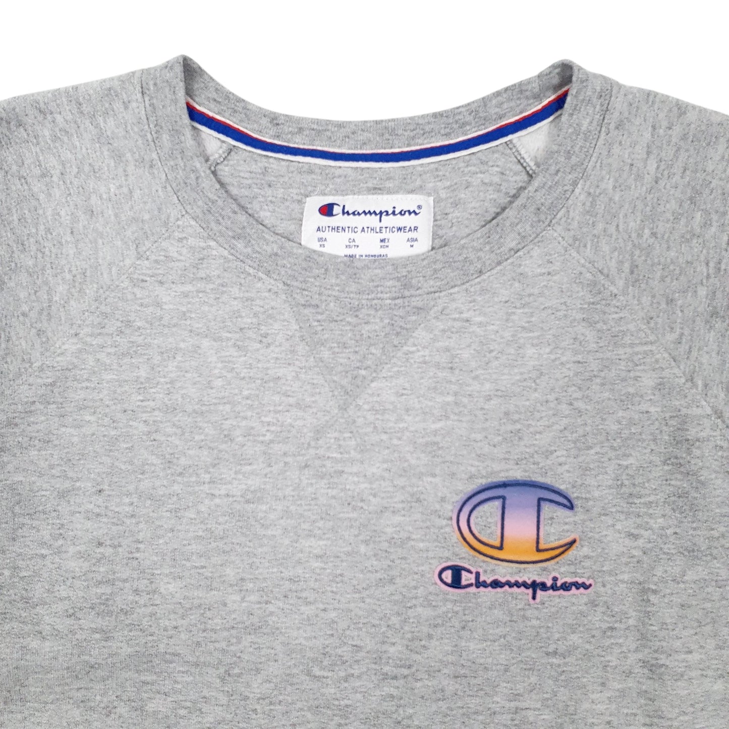 Mens Grey Champion  Crewneck Jumper