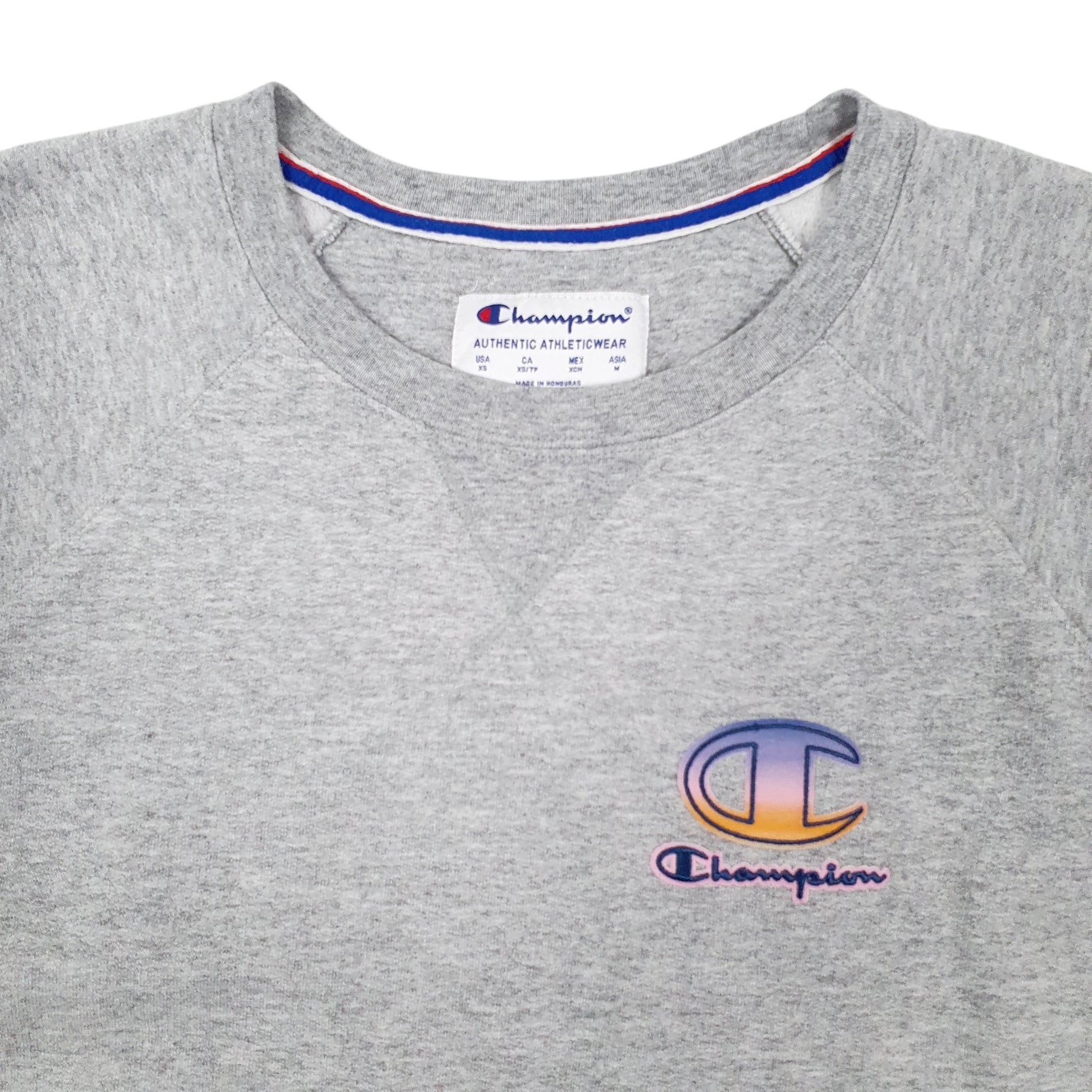 Mens Grey Champion  Crewneck Jumper