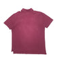 Mens Burgundy Tommy Hilfiger  Short Sleeve Polo Shirt