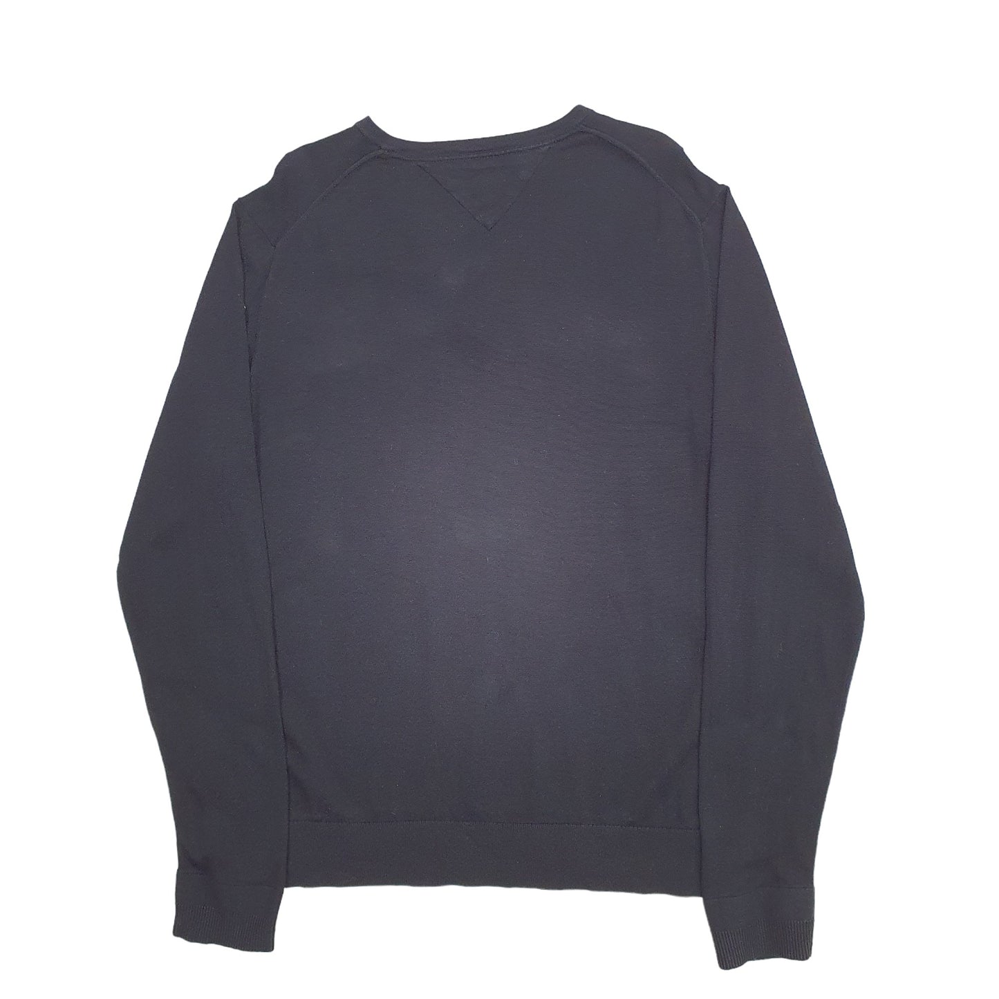 Mens Black Tommy Hilfiger Knit Crewneck Jumper