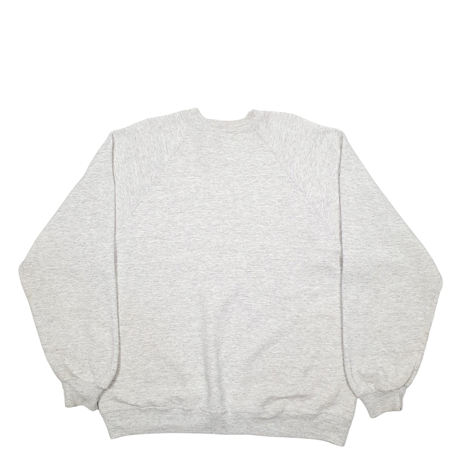 Mens Grey Jerzees Made In USA Crewneck Jumper
