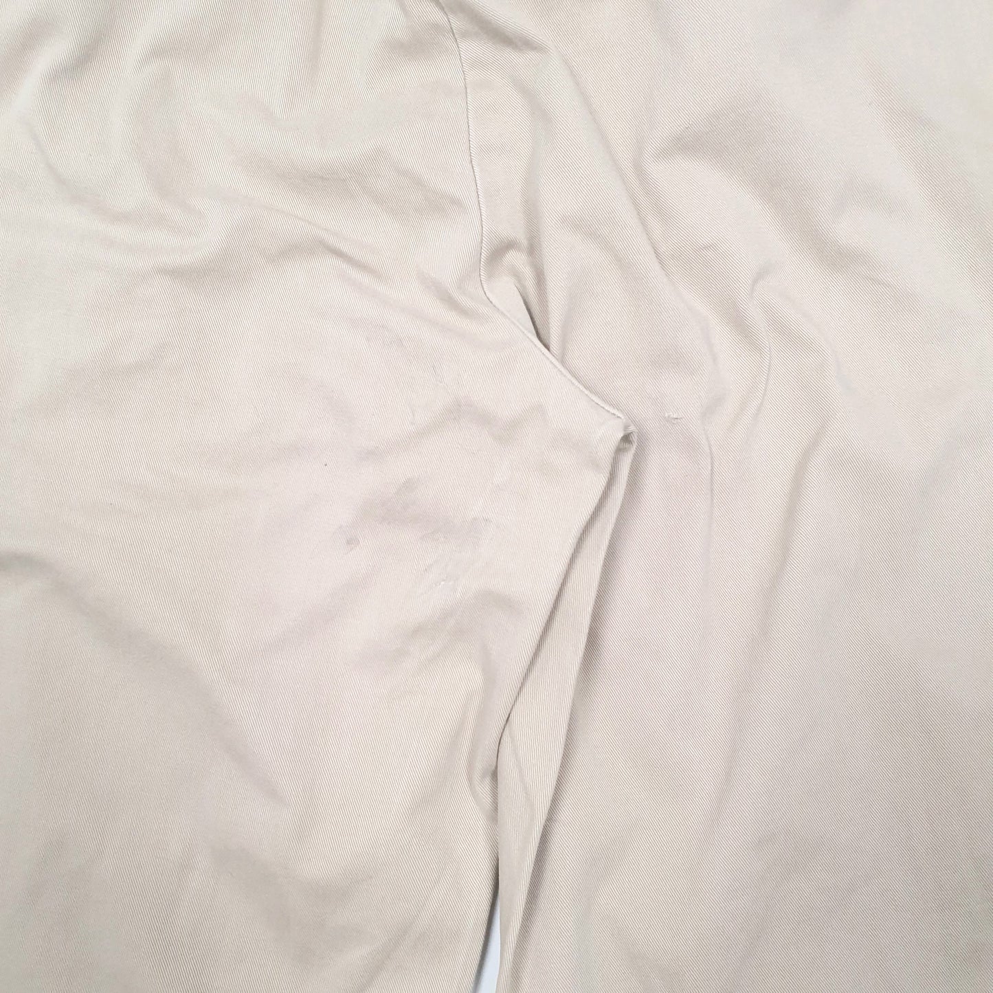 Mens Beige Polo Ralph Lauren Vintage Flat Front Chino Trousers