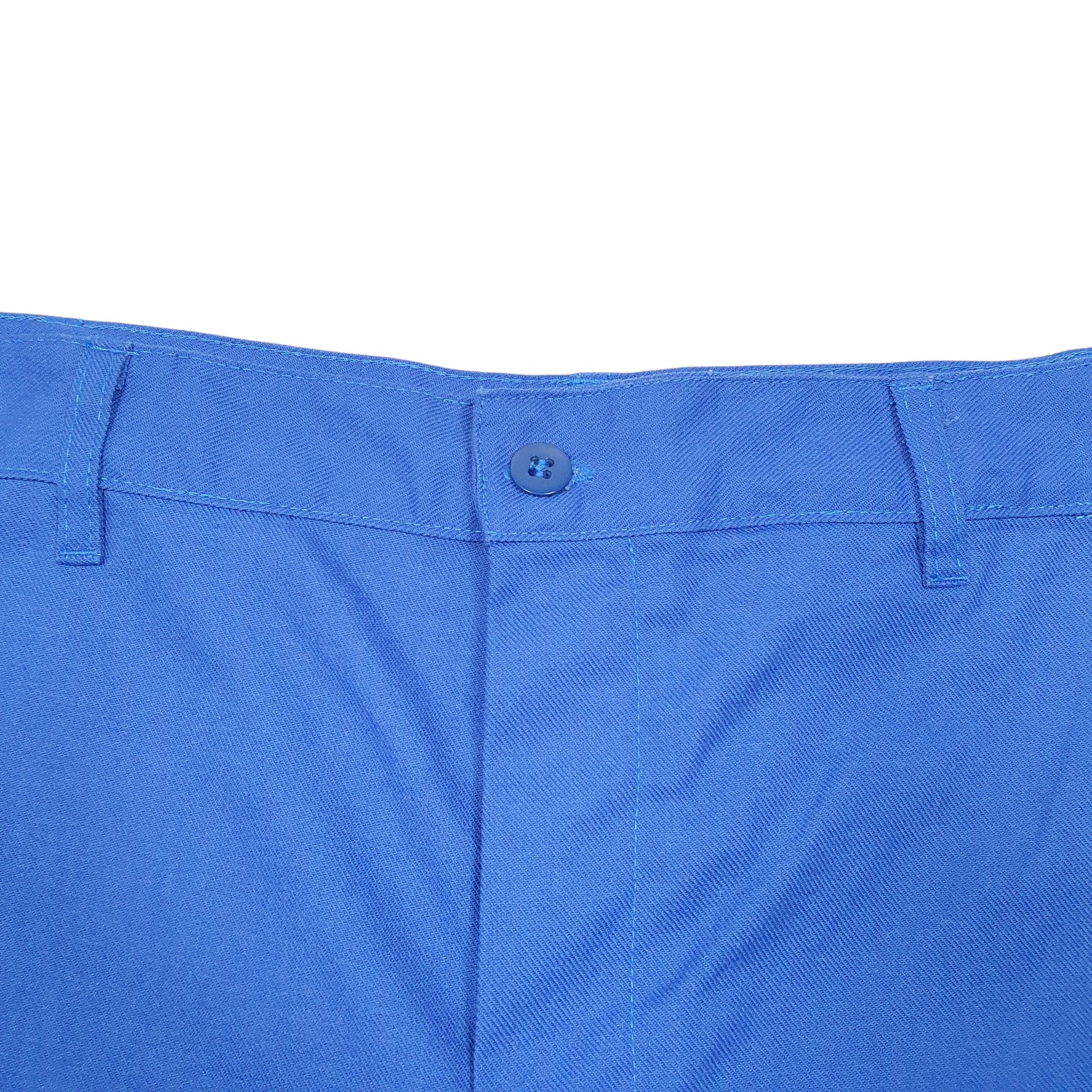 Mens Blue P.B.V Euro Workwear Chore Pants Cargo Trousers
