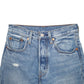 Womens Blue Levis 501 Jorts Denim Shorts