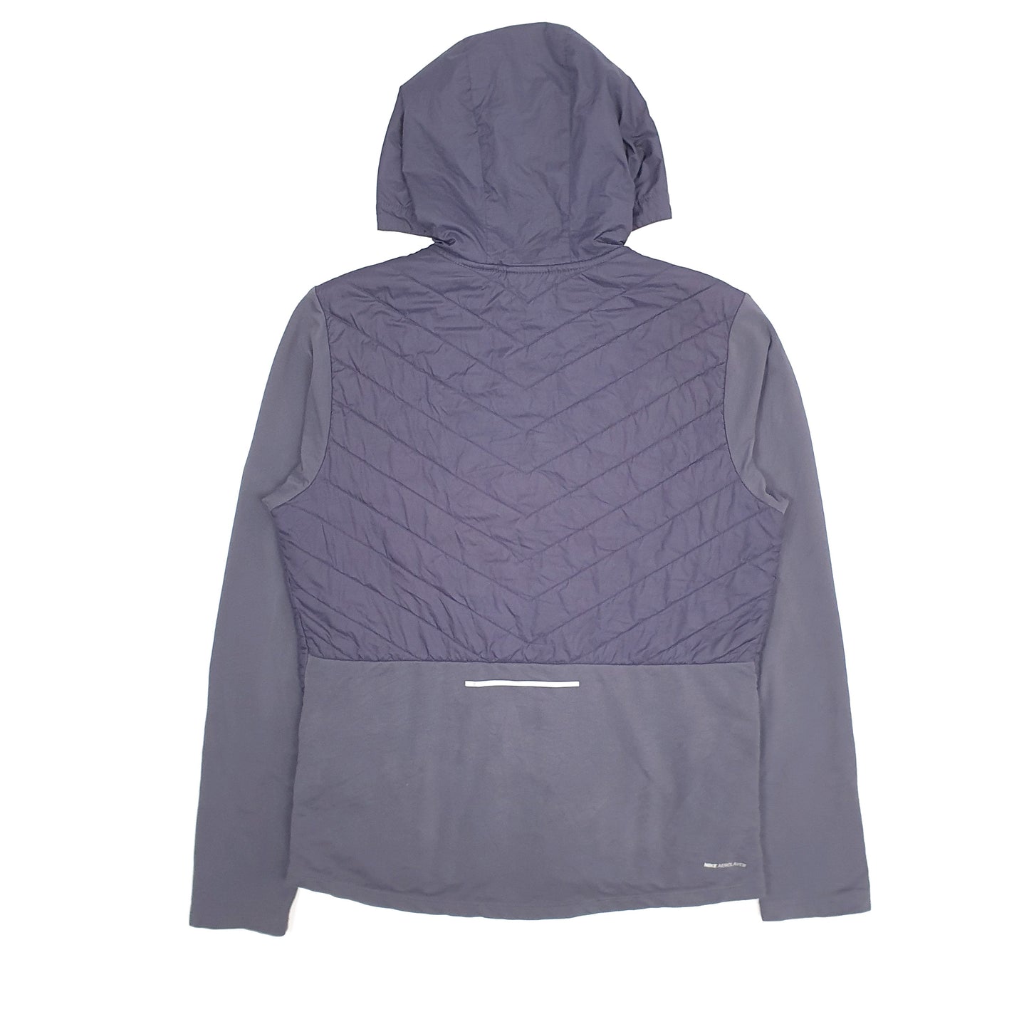 Mens Navy Nike Running Puffer Hoodie  Coat