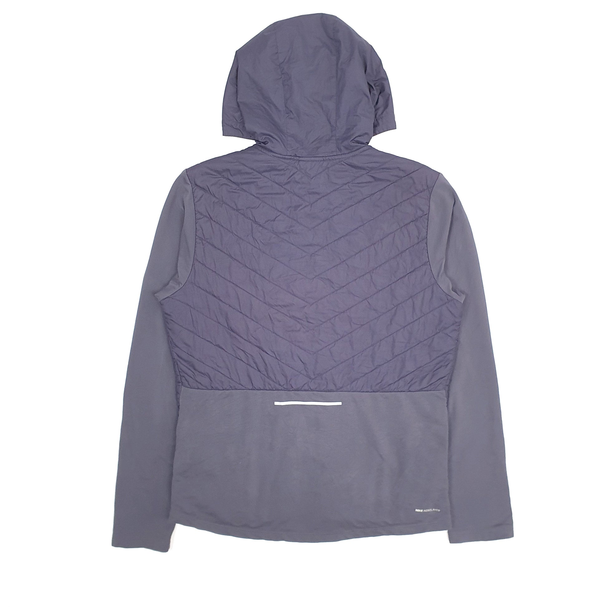 Mens Navy Nike Running Puffer Hoodie  Coat