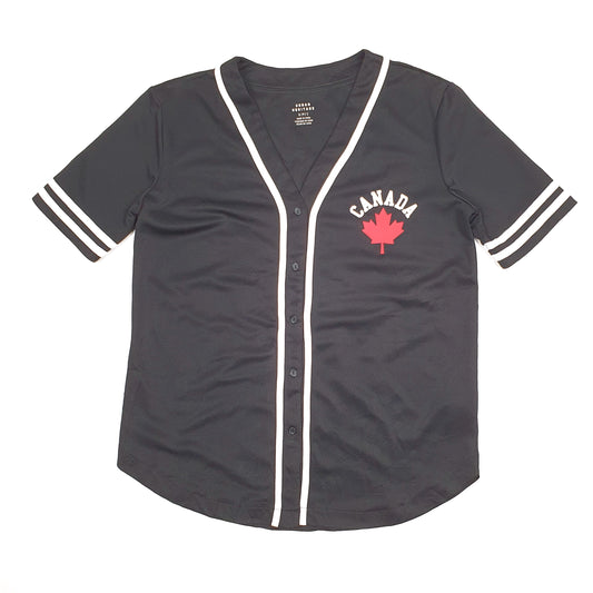 Mens Black Urban Heritage Baseball Jersey Canada Short Sleeve T Shirt