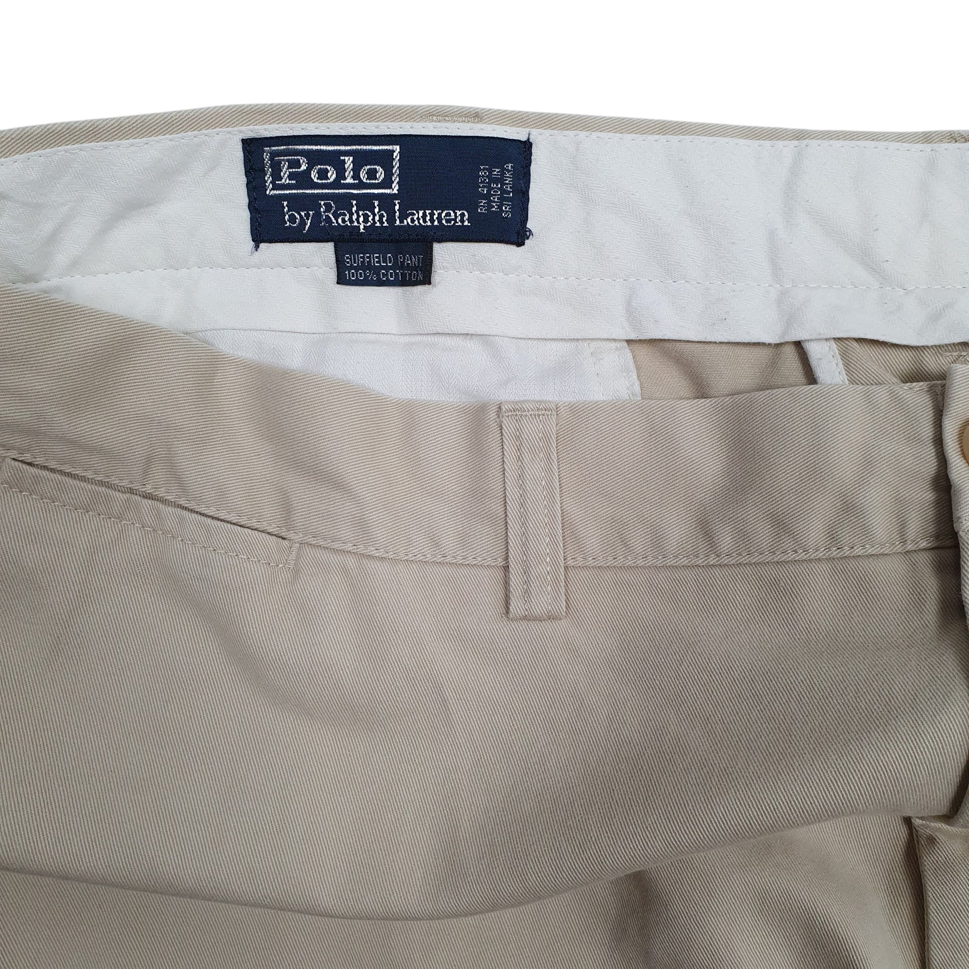 Mens Beige Polo Ralph Lauren Suffield Chino Trousers