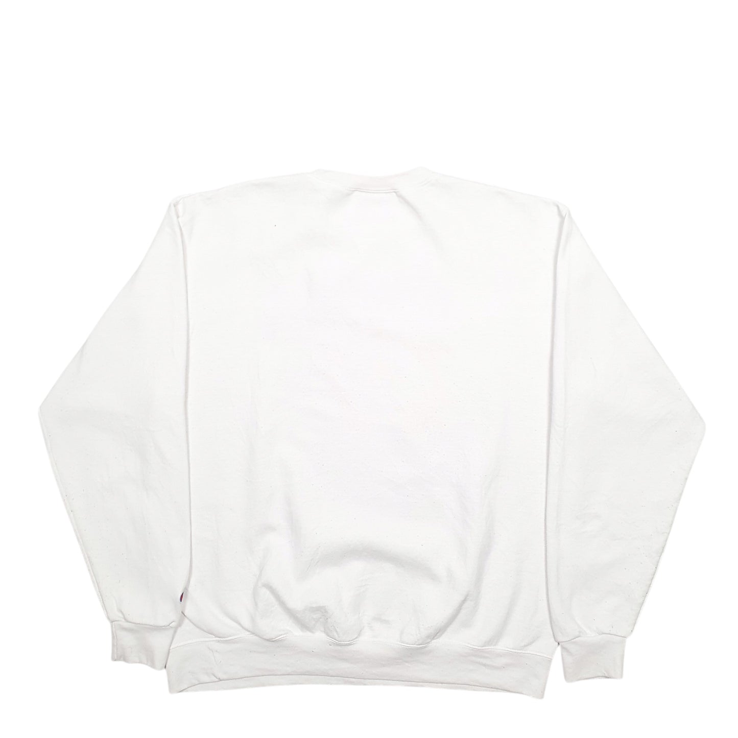 Mens White Champion Winona State Spellout Crewneck Jumper