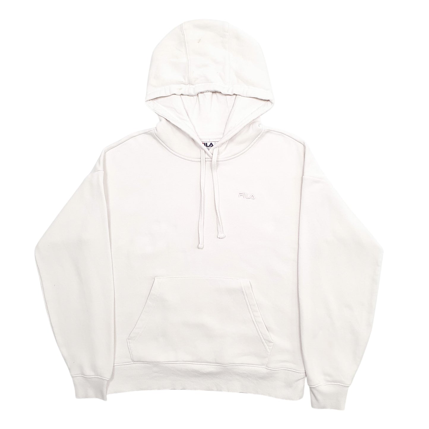 Womens Cream Fila  Hoodie Jumper