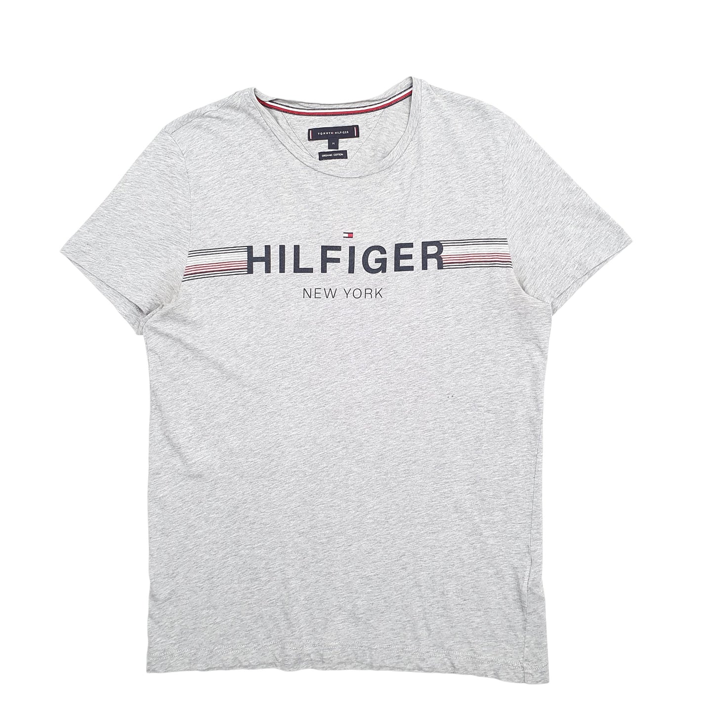 Womens Grey Tommy Hilfiger Spellout Short Sleeve T Shirt