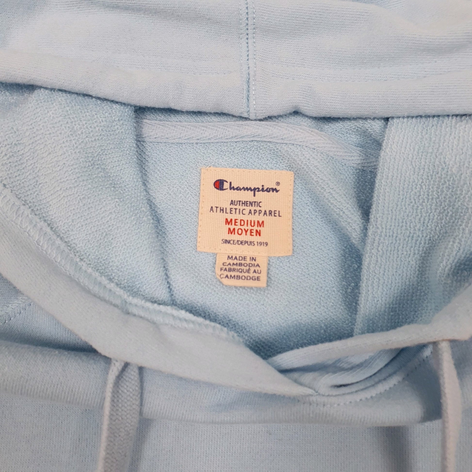 Mens Blue Champion  Hoodie Jumper