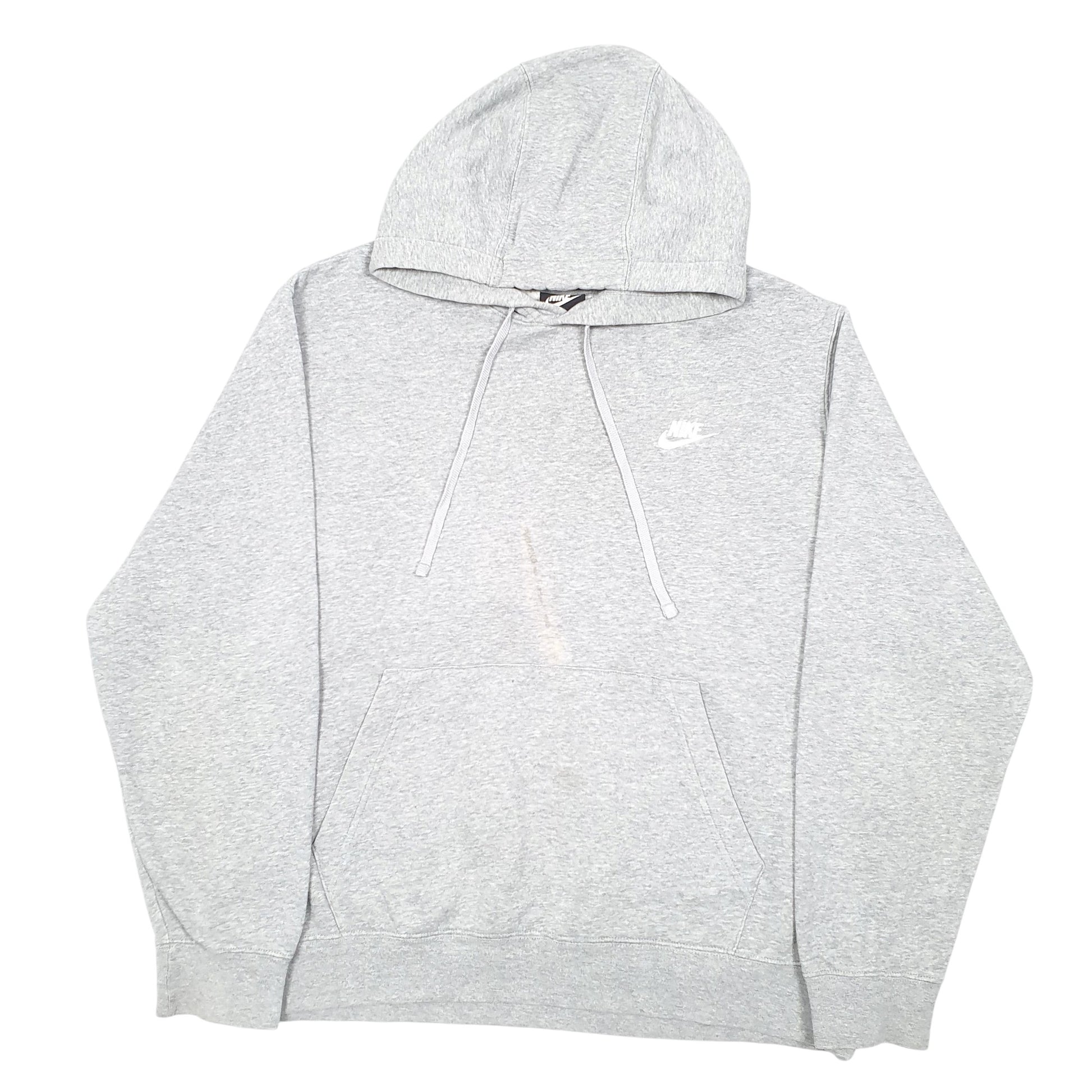 Mens Grey Nike Swoosh Hoodie Jumper