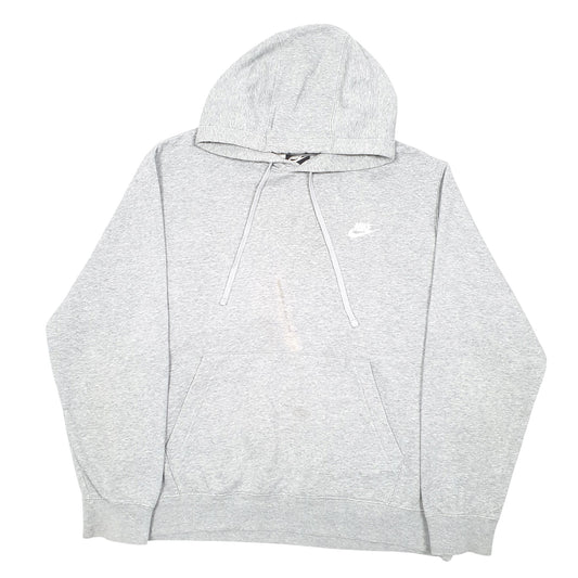Mens Grey Nike Swoosh Hoodie Jumper