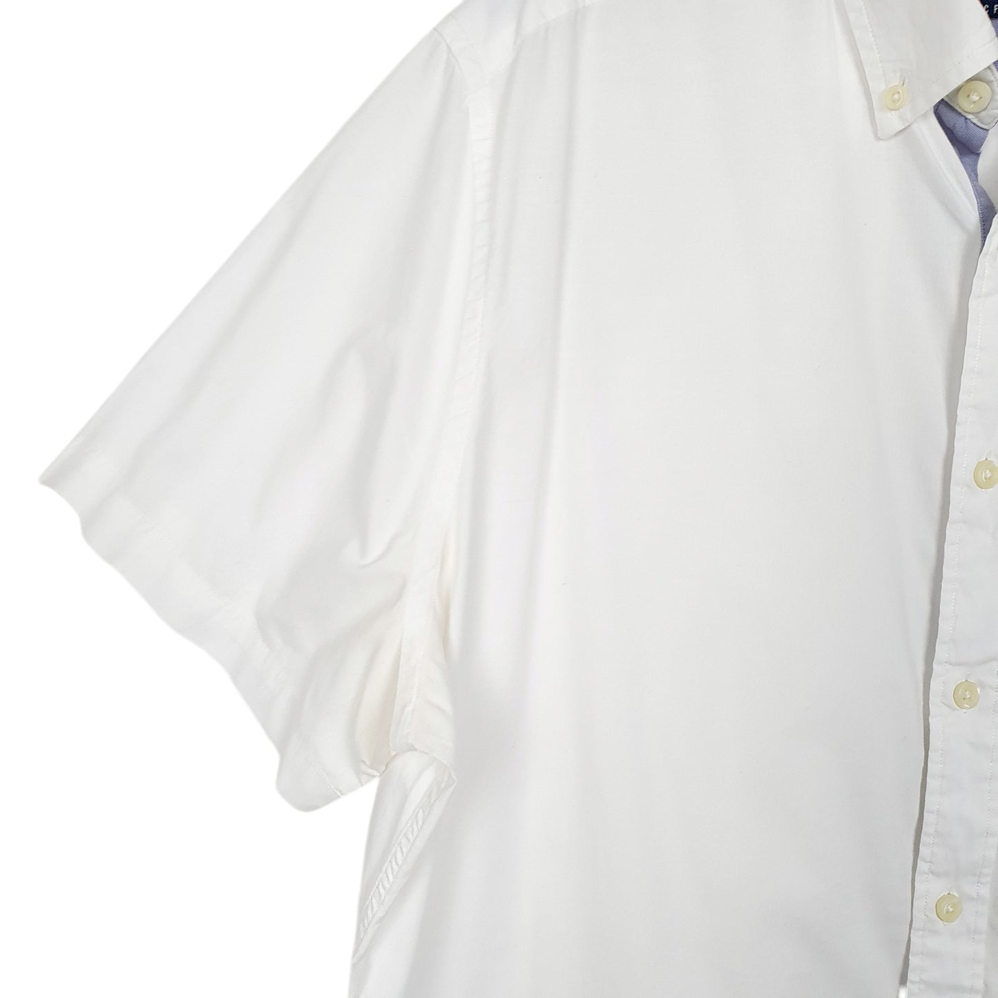 Mens White Nautica  Short Sleeve Shirt