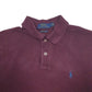 Mens Burgandy Polo Ralph Lauren  Short Sleeve Polo Shirt