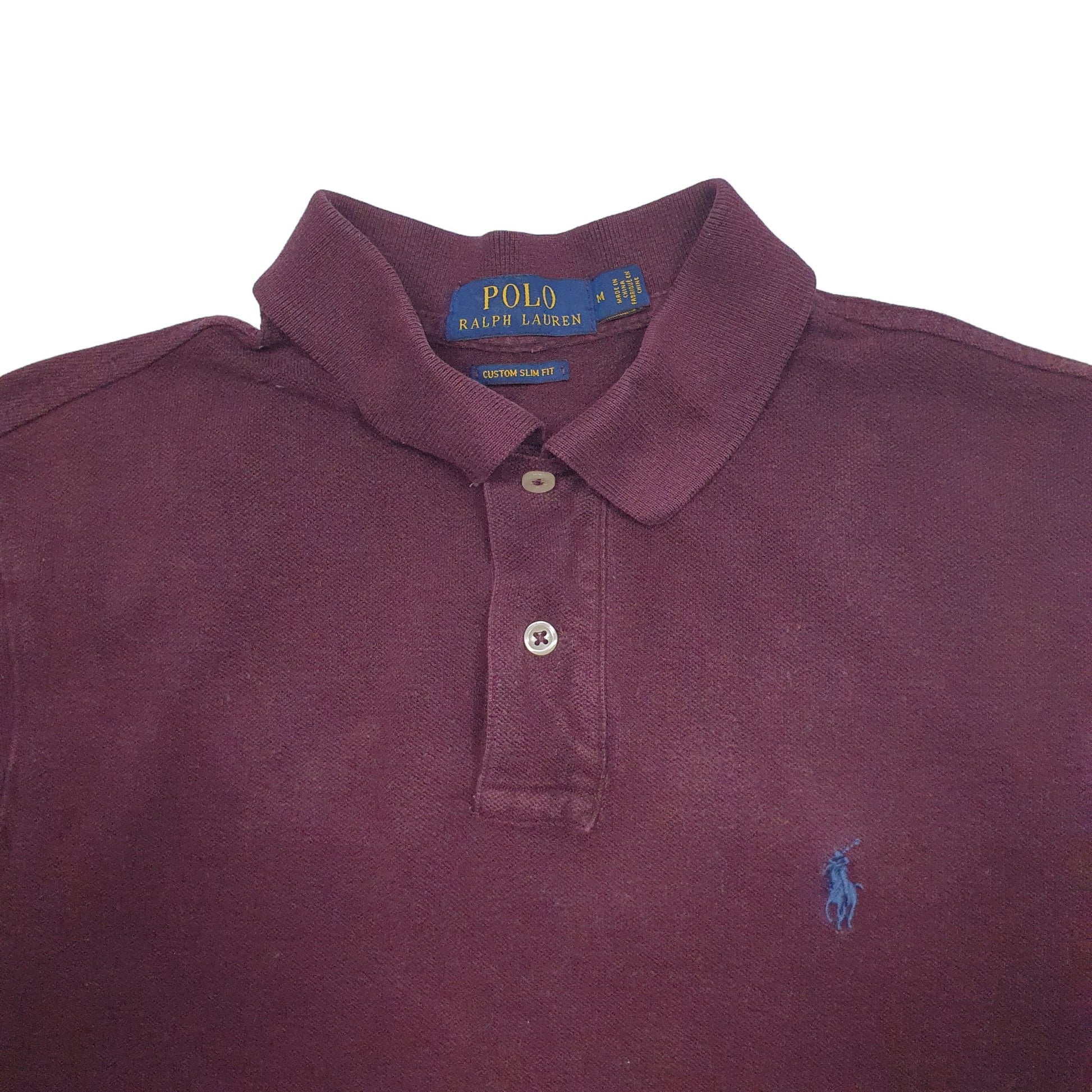 Mens Burgandy Polo Ralph Lauren  Short Sleeve Polo Shirt