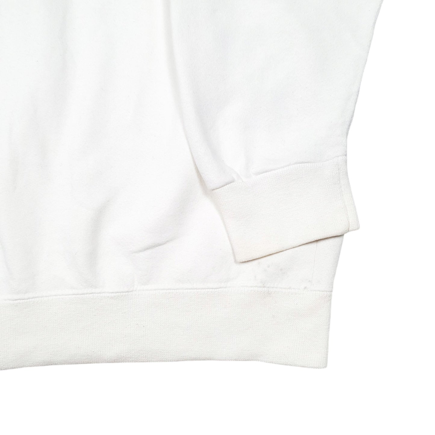 Mens White American Eagle Outfitters Boston Bruins NHL Ice Hockey Made In USA Vintage Crewneck Jumper