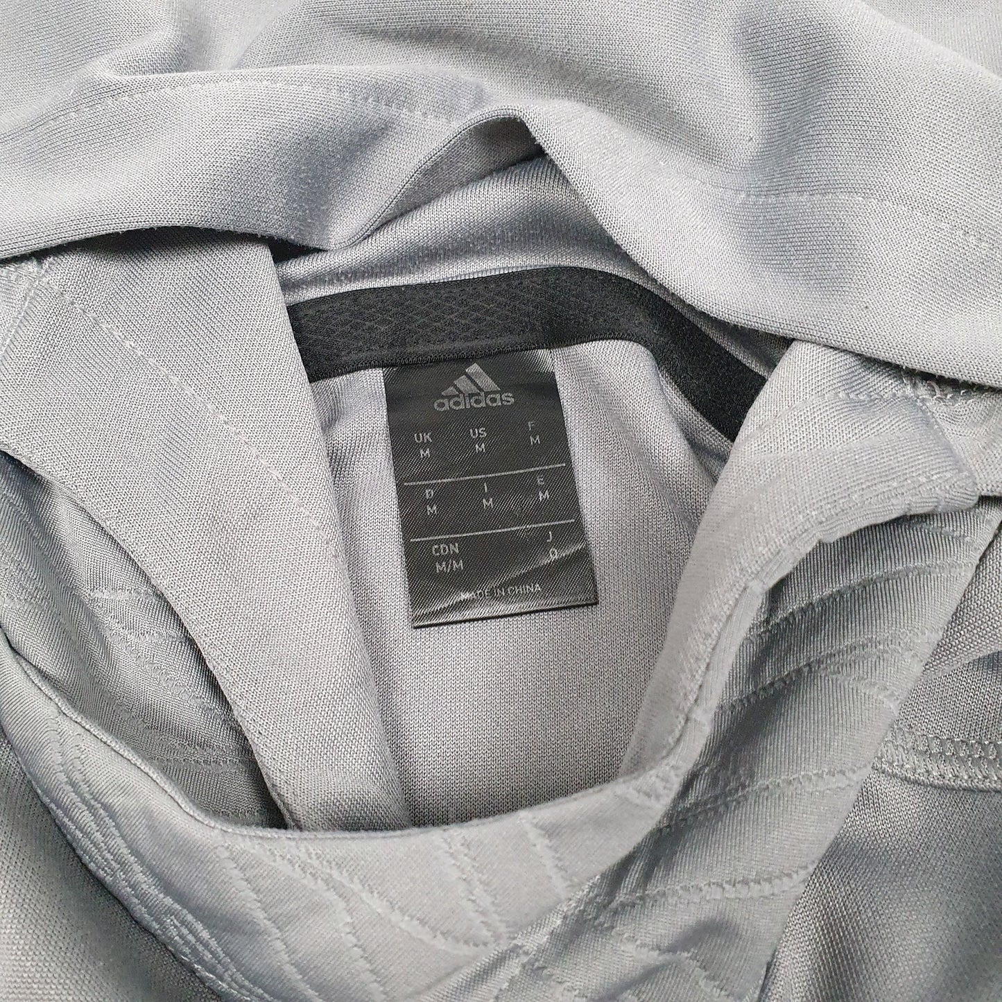 Mens Grey Adidas Sleeveless Workout Gym Active Hoodie Jumper