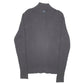 Mens Black Nautica Knit Ribbed Button Quarter Zip Jumper