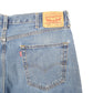 Mens Blue Levis Denim Jeans Jorts 550 Relaxed Baggy Cut Offs Denim Shorts