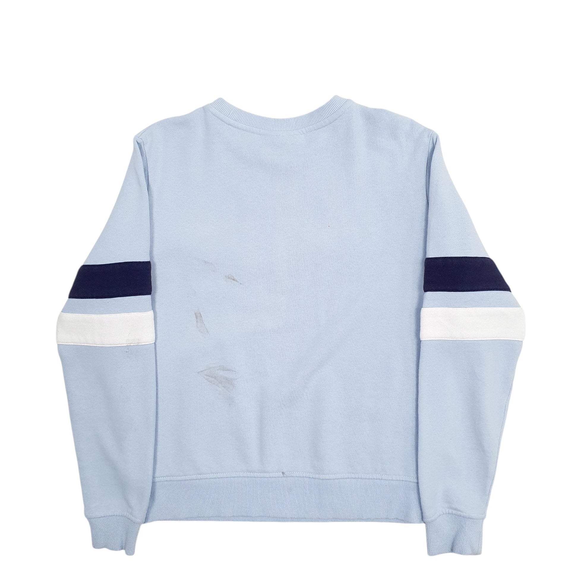 Mens Blue Fila Spellout Crewneck Jumper