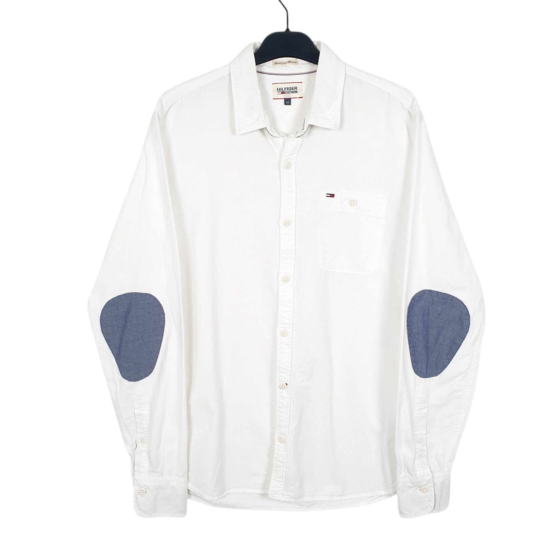 Mens White Tommy Hilfiger Denim Long Sleeve Shirt