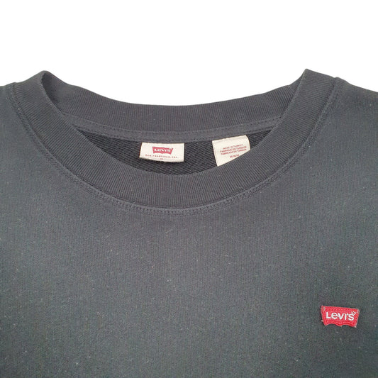 Mens Black Levis  Crewneck Jumper