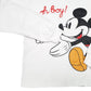 Womens White Disney Cropped Mickey Mouse Crewneck Jumper