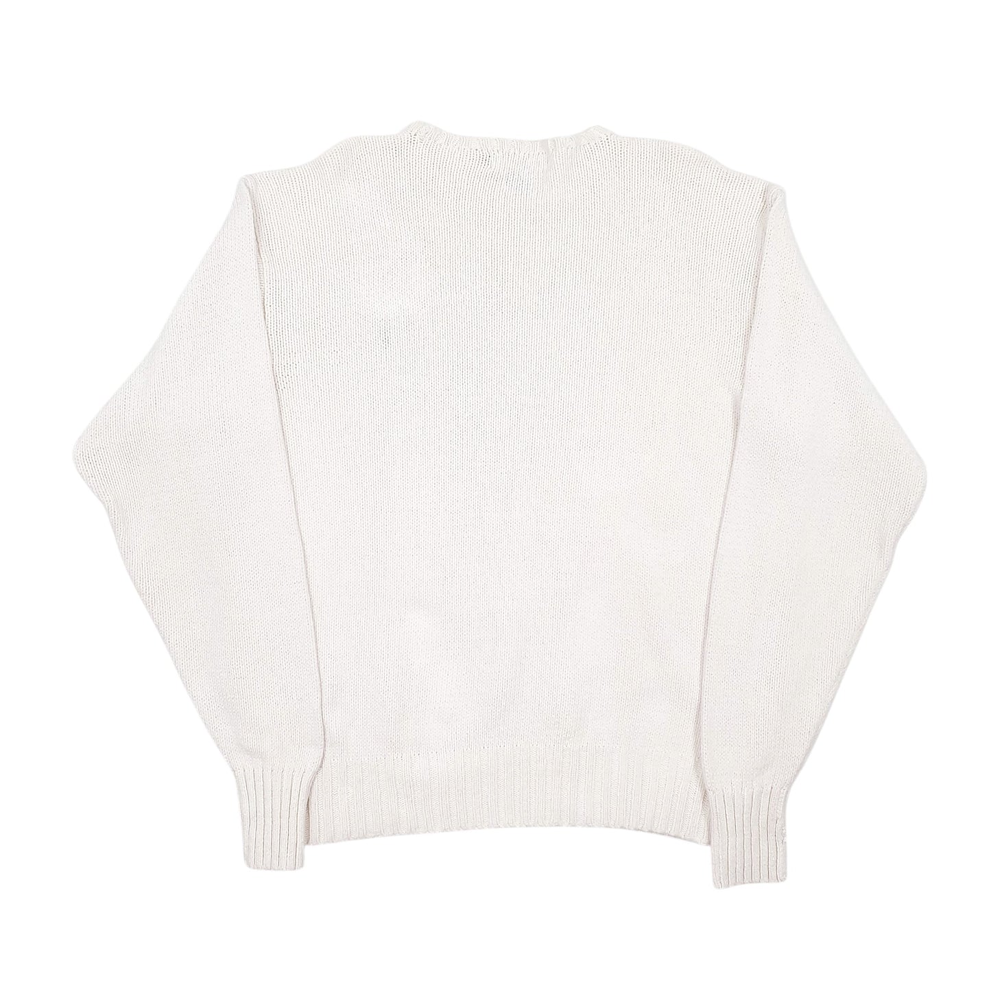 Mens White Polo Ralph Lauren  Crewneck Jumper