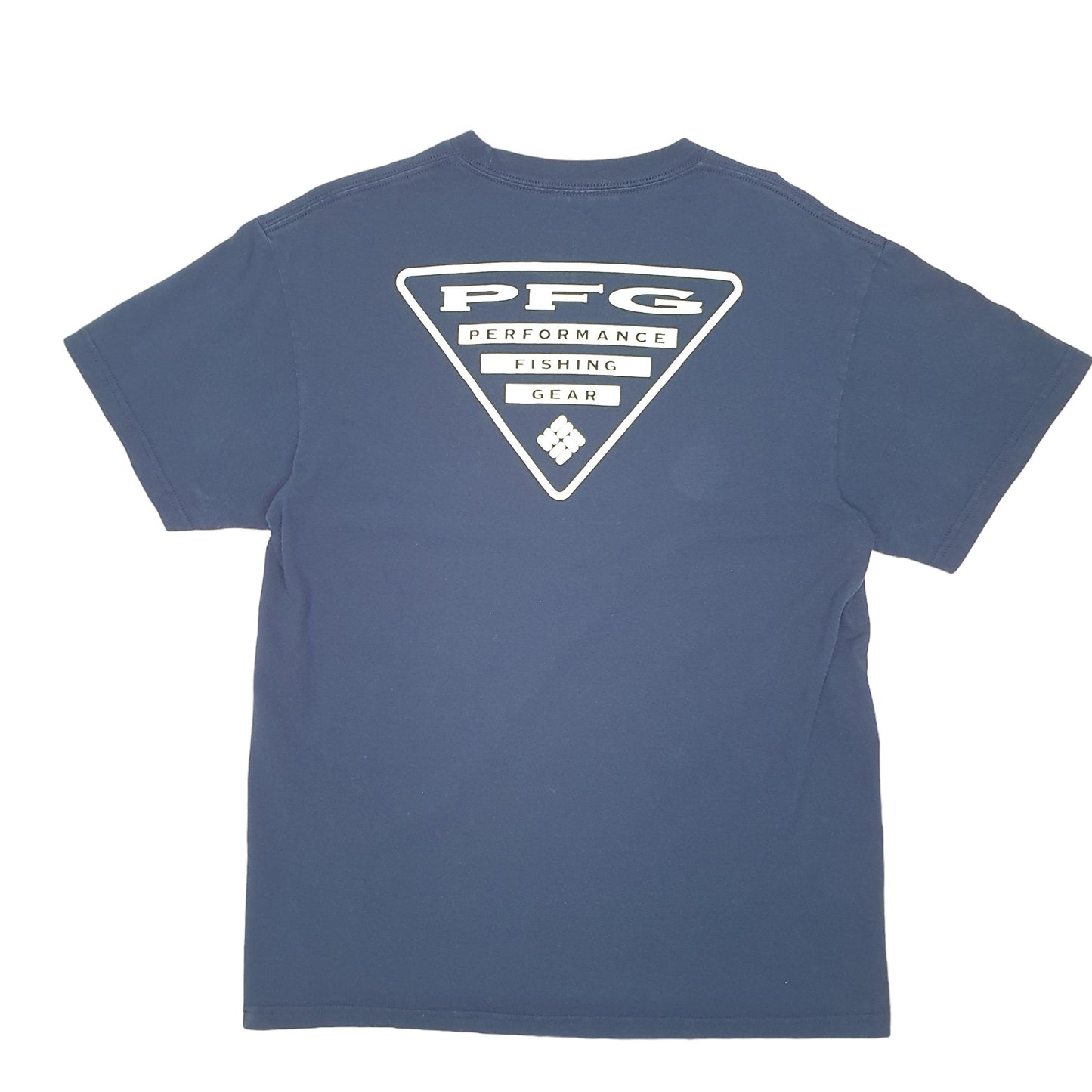 Mens Navy Columbia Sportswear PFG Fishing Short Sleeve T Shirt