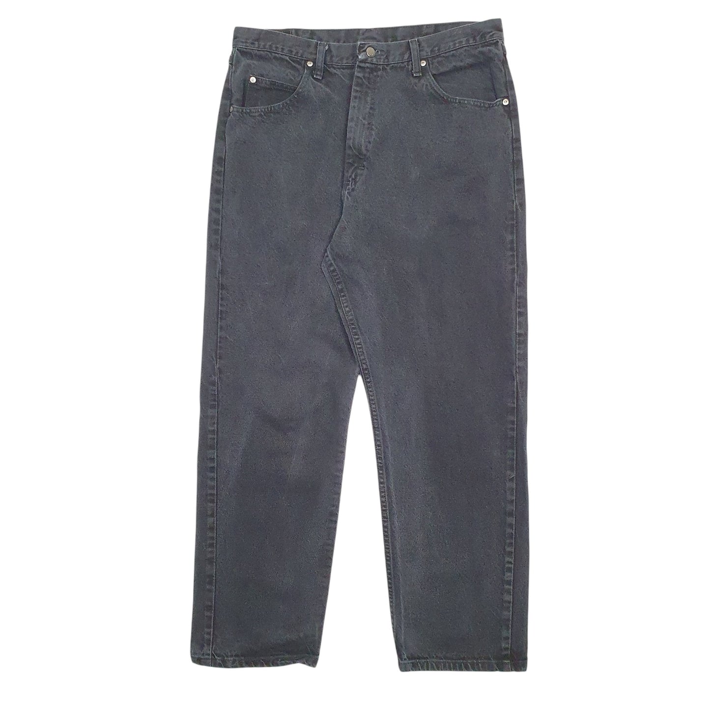 Mens Black Wrangler  Relaxed JeansW38 L30