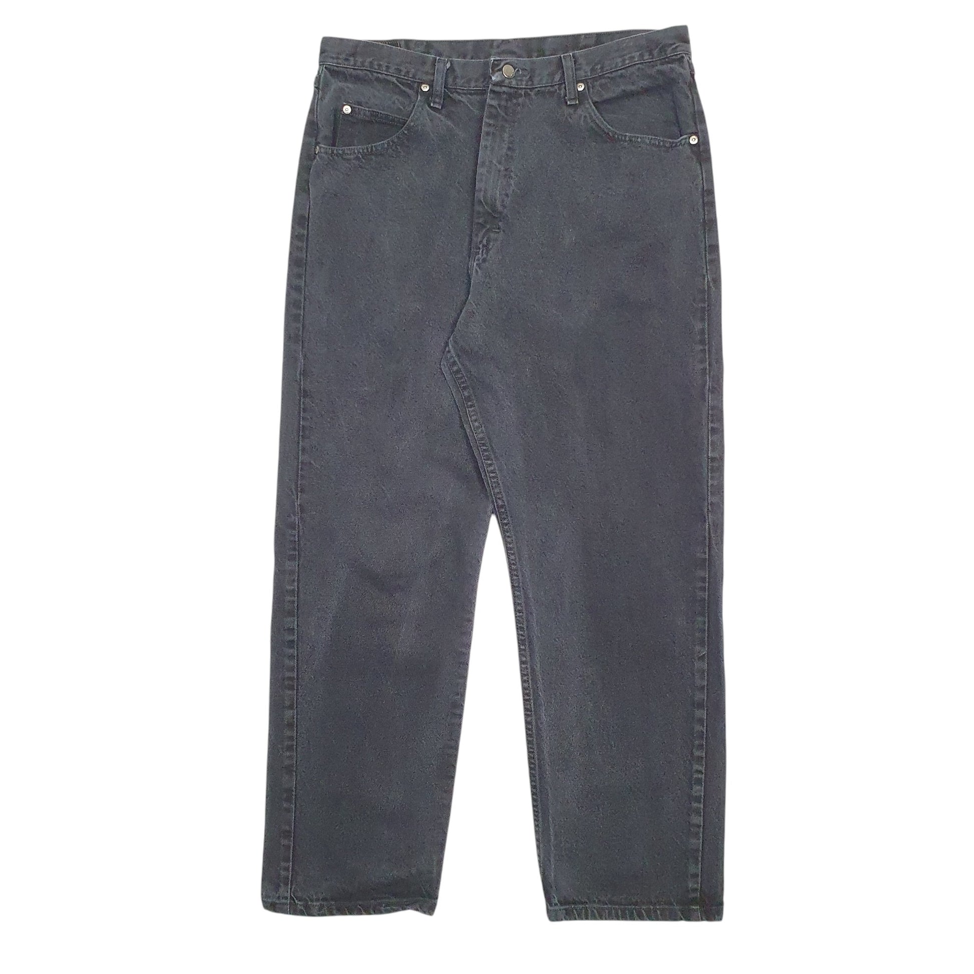 Mens Black Wrangler  Relaxed JeansW38 L30