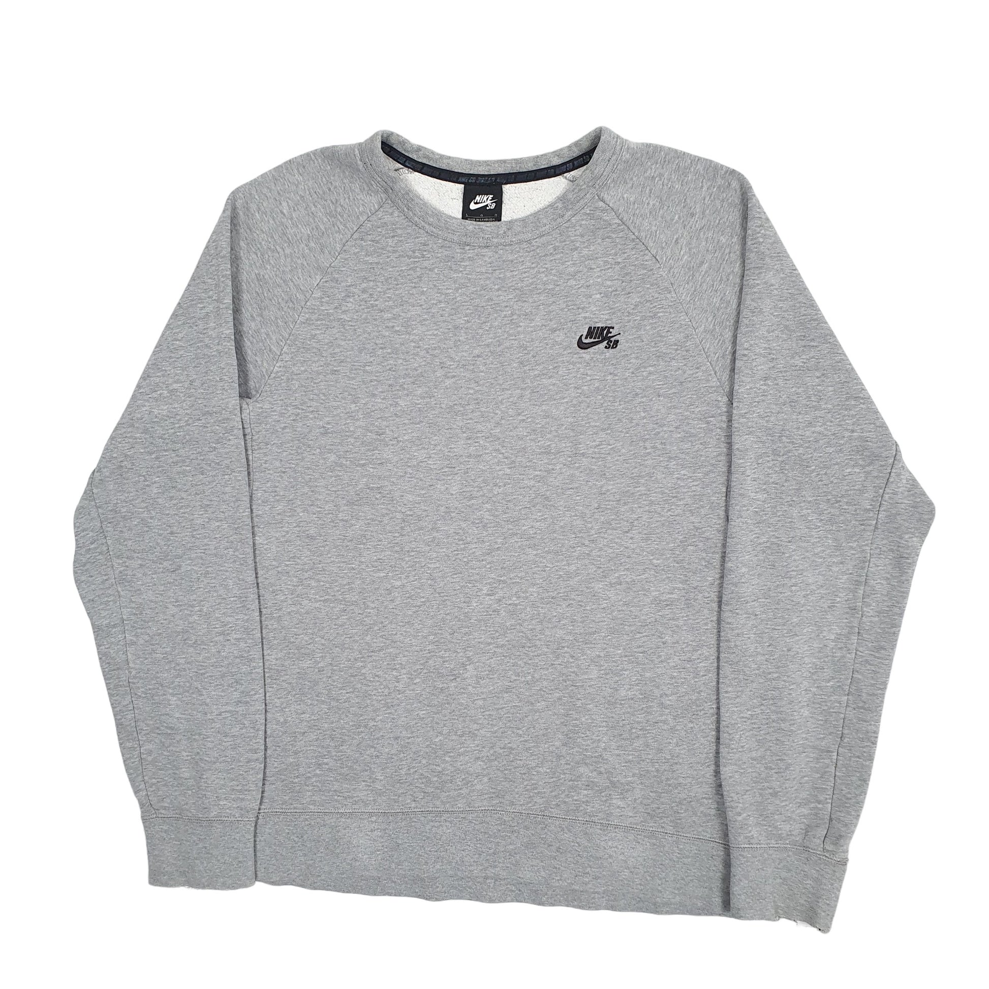 Mens Grey Nike SB Skateboarding Crewneck Jumper